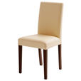 STUHL  in Lederlook Textil  - Beige/Buche Kolonial, KONVENTIONELL, Holz/Textil (44/92/57cm) - Carryhome