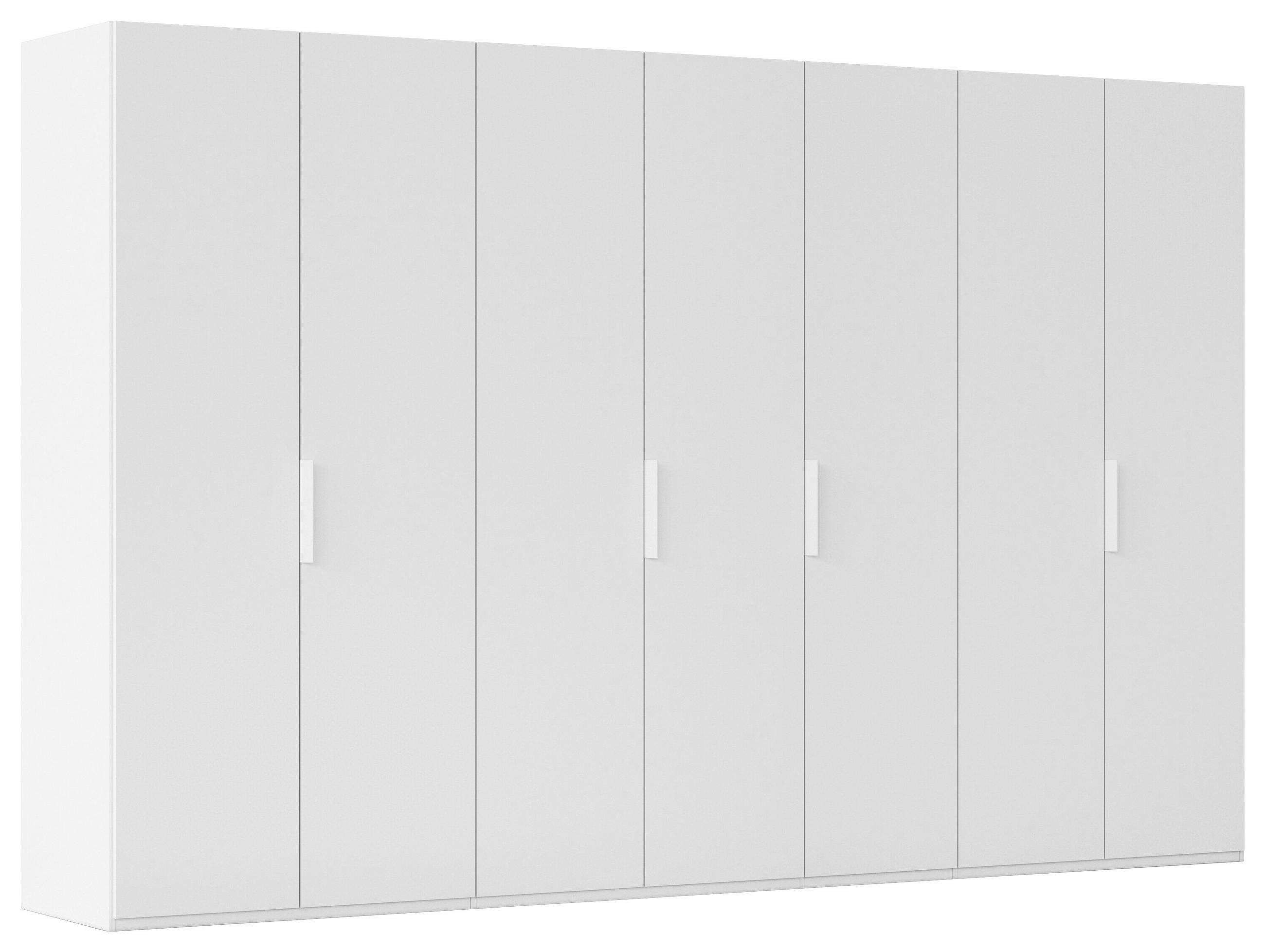 DREHTÜRENSCHRANK 350/223/61 cm,  in Weiß, 7-türig  - Weiß, Basics, Holzwerkstoff/Metall (350/223/61cm) - Novel