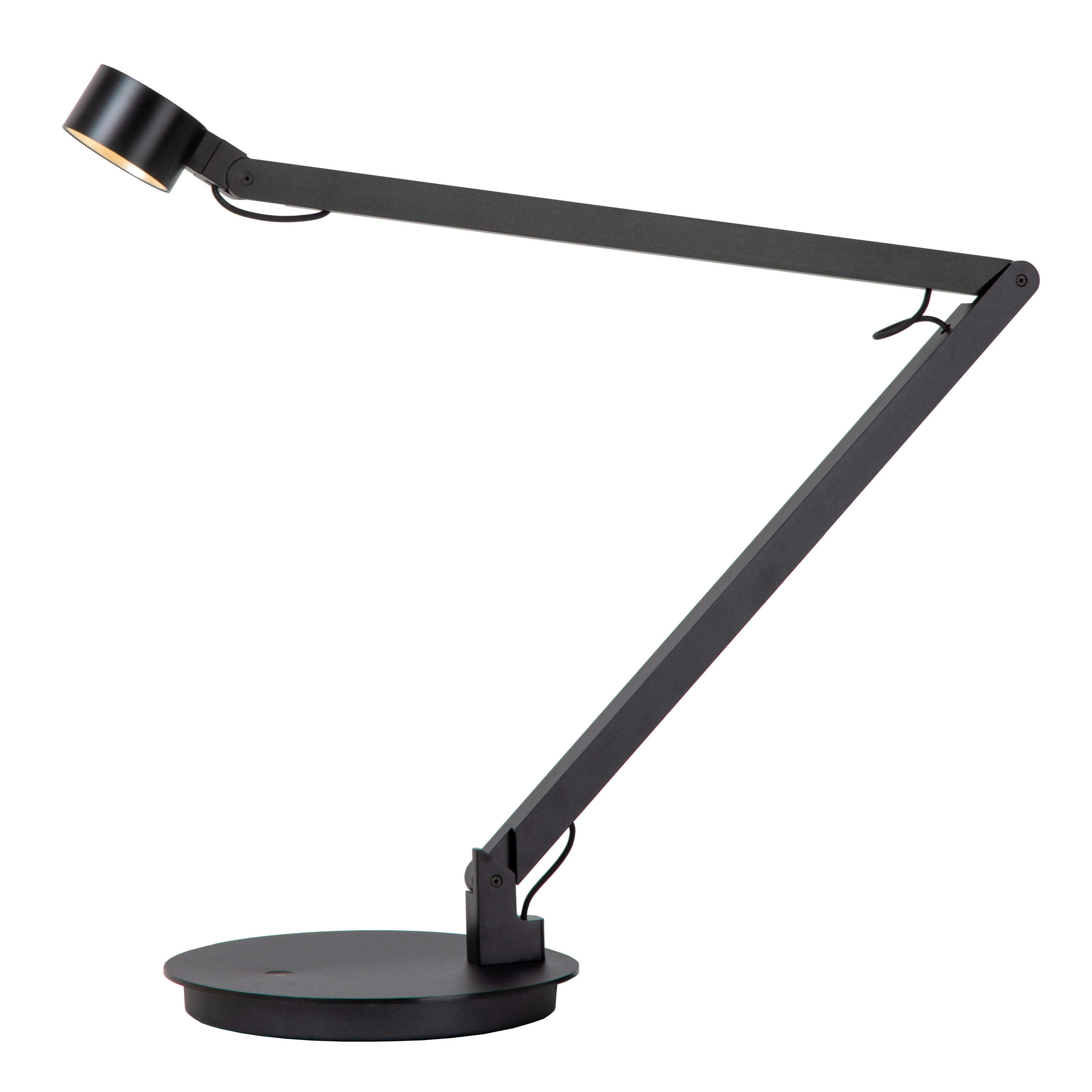 LED-SCHREIBTISCHLEUCHTE OGDEN 49/49/90 cm   - Schwarz, Design, Metall (49/49/90cm) - Lucide