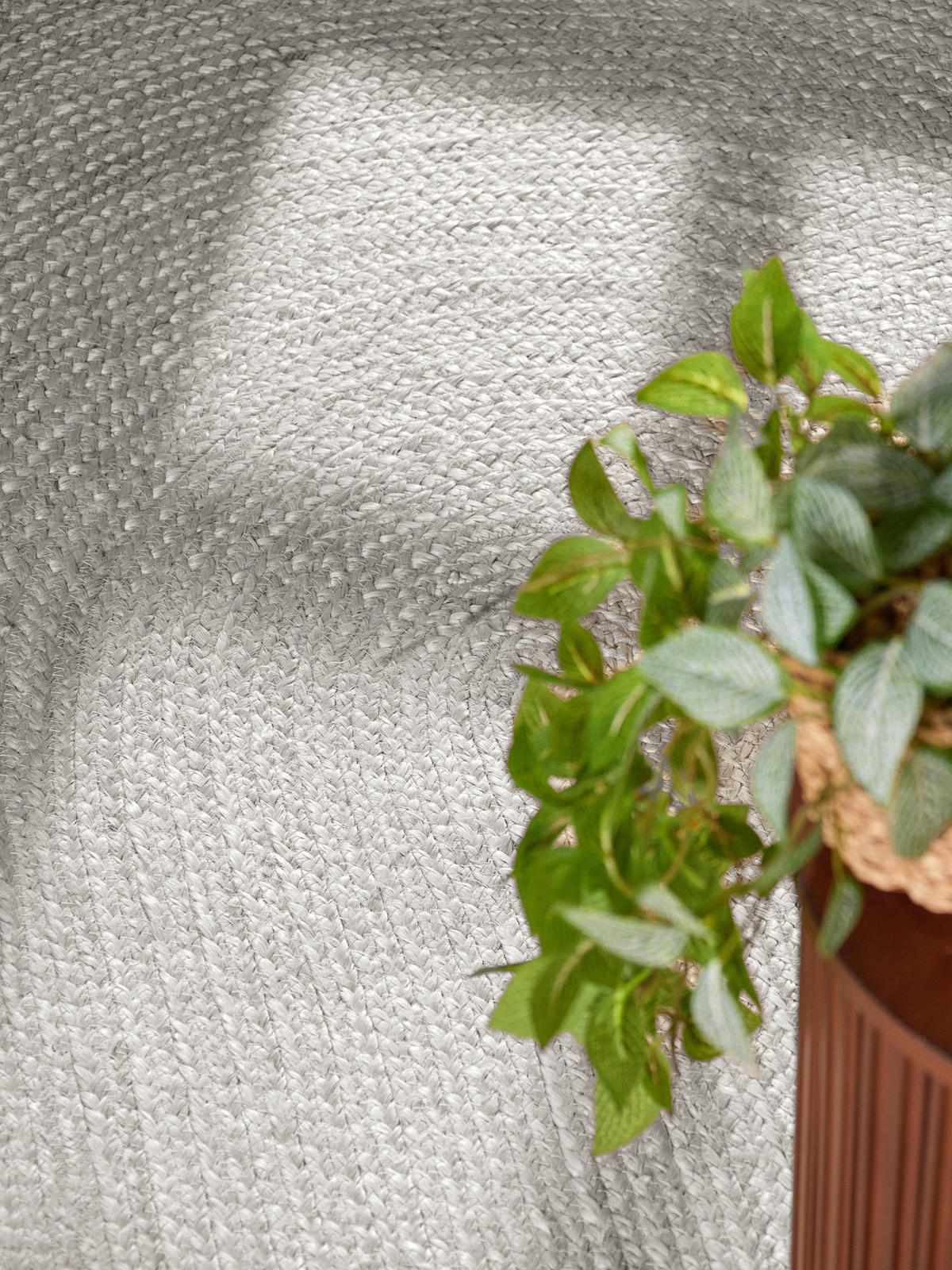 JUTETEPPICH 160/230 cm Jute Braided Weiß  - Weiß, Basics, Textil (160/230cm) - Hanse Home