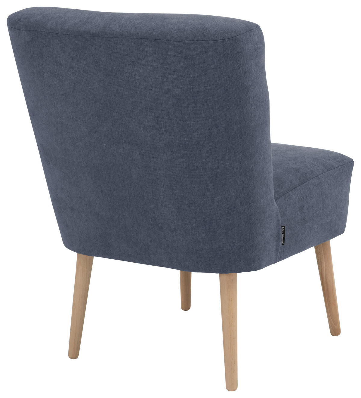 SESSEL in Flachgewebe Blau  - Blau/Buchefarben, Design, Holz/Textil (58/78/68cm) - Max Winzer