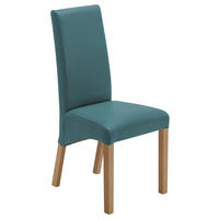 STUHL  Beinauswahl, Stoffauswahl Lederlook  Buchefarben, Petrol  - Buchefarben/Petrol, Konventionell, Holz/Textil (47/102/57cm) - Carryhome