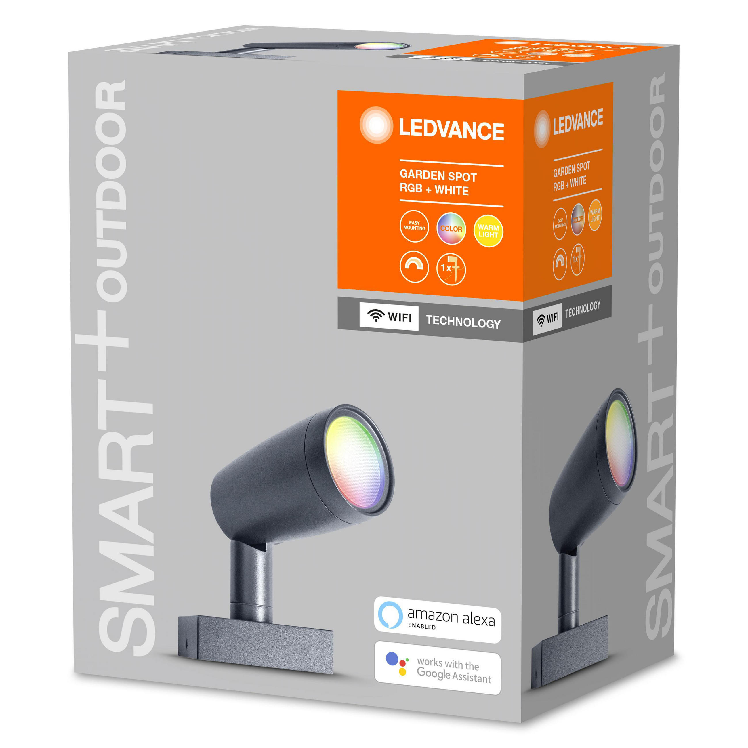 LED-SPOT 14,5/9/29,5 cm   - Dunkelgrau, Basics, Metall (14,5/9/29,5cm) - Ledvance