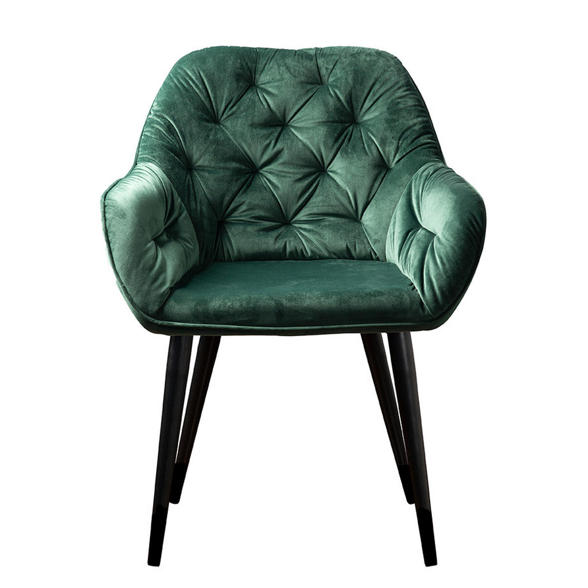 STOL, kovina, tekstil antracit, temno zelena  - temno zelena/antracit, Trendi, kovina/tekstil (62/82/60cm) - MID.YOU