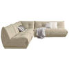 ECKSOFA Creme Lederlook  - Creme, Trend, Textil (315/285cm) - Livetastic
