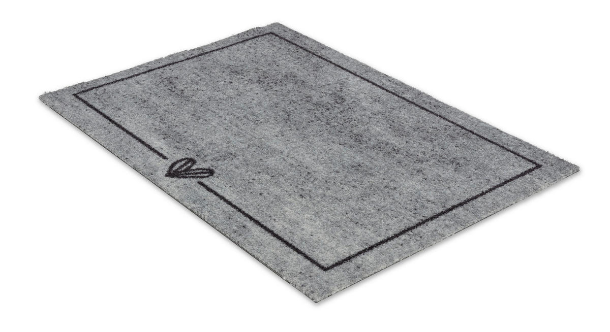 FUßMATTE  50/70 cm  Grau  - Grau, Basics, Kunststoff/Textil (50/70cm) - Astra