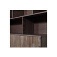 BUFFET Schwarz, Dunkelbraun  200/150/44 cm  - Dunkelbraun/Schwarz, Design, Holz/Holzwerkstoff (200/150/44cm) - Ambia Home