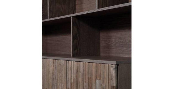 BUFFET Schwarz, Dunkelbraun  200/150/44 cm  - Dunkelbraun/Schwarz, Design, Holz/Holzwerkstoff (200/150/44cm) - Ambia Home