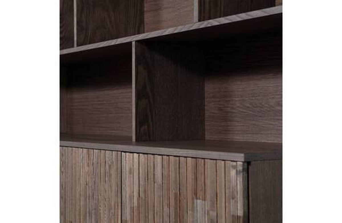 BUFFET 200/150/44 cm  in Schwarz, Dunkelbraun  - Dunkelbraun/Schwarz, Design, Holz/Holzwerkstoff (200/150/44cm) - Ambia Home