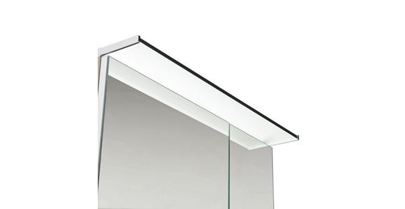 BADEZIMMER in 65 cm - Weiß/Grau, Design, Glas/Holzwerkstoff (65cm) - Novel