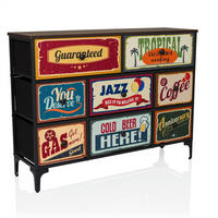 KOMMODE  in  - Multicolor/Schwarz, MODERN, Holzwerkstoff/Textil (102,5/77,5/30cm) - MID.YOU