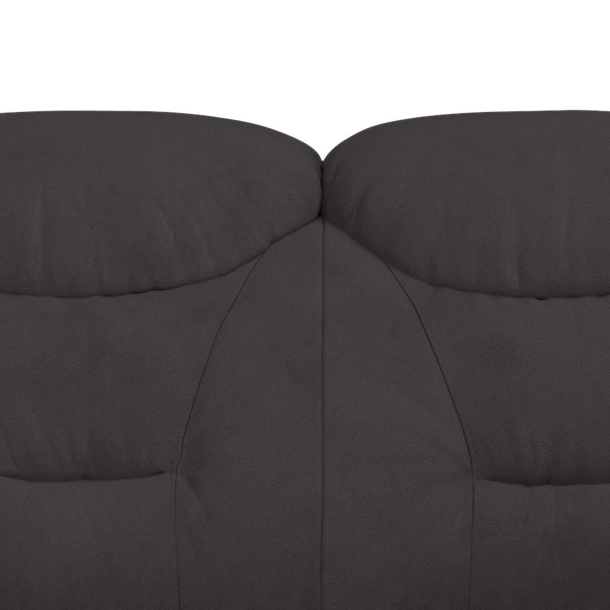 2-SITZER-SOFA Mikrofaser Anthrazit  - Anthrazit/Schwarz, Basics, Kunststoff/Textil (138/99/99cm) - MID.YOU