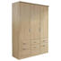 KLEIDERSCHRANK 3-türig Sonoma Eiche - Silberfarben/Sonoma Eiche, Basics, Holzwerkstoff/Kunststoff (136/197/54cm) - Carryhome KLEIDERSCHRANK 3-türig Sonoma Eiche - Silberfarben/Sonoma Eiche, Basics, Holzwerkstoff/Kunststoff (136/197/54cm) - Carryhome