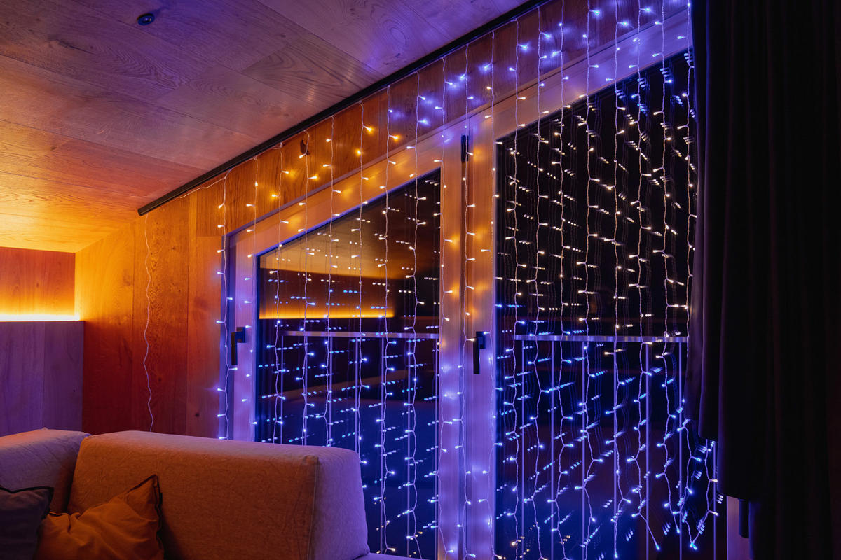 LED-DEKOLEUCHTE Twinkly 210 cm   - Blau/Rot, Basics, Kunststoff (210cm)