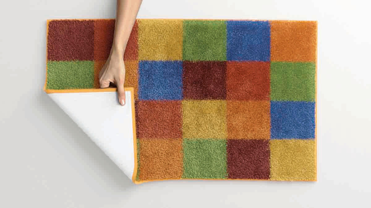 BADEMATTE GRUND Multicolor 60/100 cm  - Multicolor, Basics, Kunststoff/Textil (60/100cm) - Grund