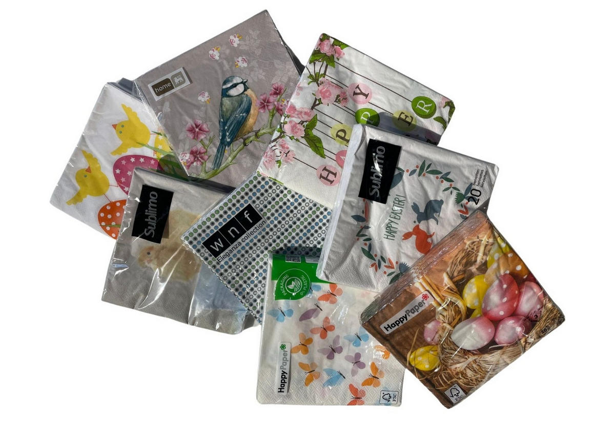 SERVIETA       33/33 cm   črna, bela  - črna/bela, Basics, papir (33/33cm)