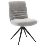 STUHL - Hellgrau/Schwarz, Design, Textil/Metall (50/93/69cm) - Dieter Knoll