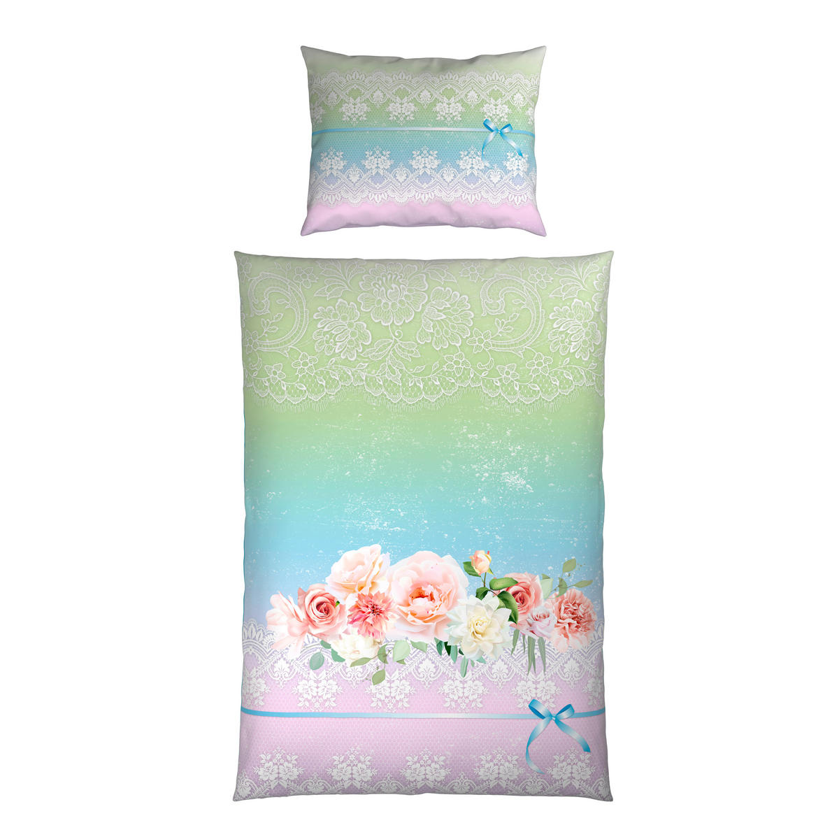 WENDEBETTWÄSCHE TANJA Satin 140/200 cm  - Multicolor, Trend, Textil (140/200cm) - Esposa