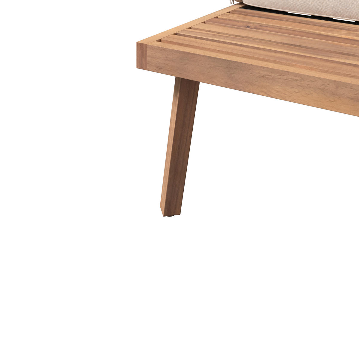 BAŠTENSKA GARNITURA 3 dela  - boja akacije/bež, Konvencionalno, drvo/metal (65/100/33cm) - Ambia Garden