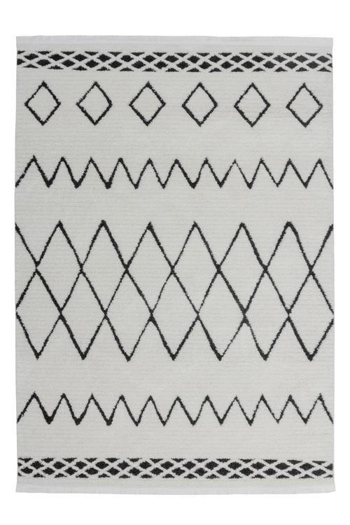 KOBEREC S VYSOKÝM VLASEM, 80/150 cm, černá, bílá - bílá/černá, Design, textil (80/150cm)