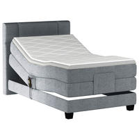 BOXSPRINGBETT 90/200 cm  in Graphitfarben  - Schwarz/Graphitfarben, KONVENTIONELL, Holz/Kunststoff (90/200cm) - Esposa