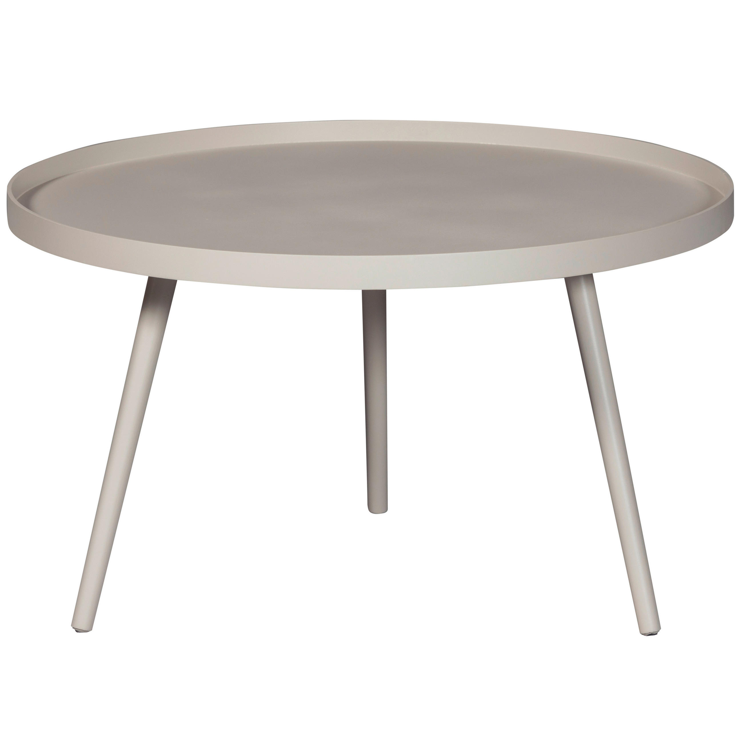 BEISTELLTISCH 78/78/39 cm Sandfarben rund  - Sandfarben, Design, Holz/Holzwerkstoff (78/78/39cm) - Livetastic
