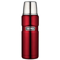 ISOLIERFLASCHE STAINLESS KING 0,47 L  - Rot, Basics, Metall (0,47l) - Thermos