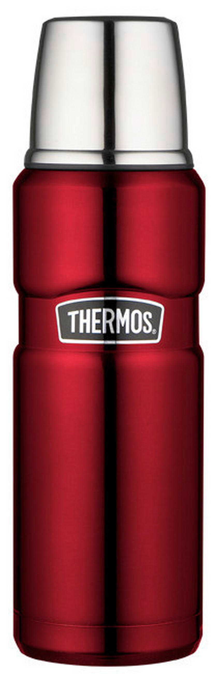 ISOLIERFLASCHE STAINLESS KING 0,47 L  - Rot, Basics, Metall (0,47l) - Thermos