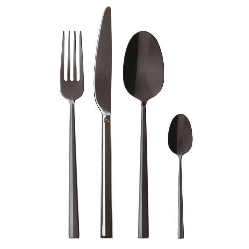 SET PRIBORA ZA JELO  24-dijelni      - crna, Basics, metal - Sambonet