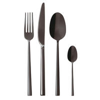 SET PRIBORA ZA JELO  24-dijelni      - crna, Basics, metal - Sambonet