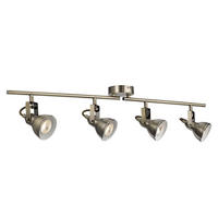 DECKENSTRAHLER Focus 81/9/19 cm  - Messingfarben, Design, Metall (81/9/19cm)