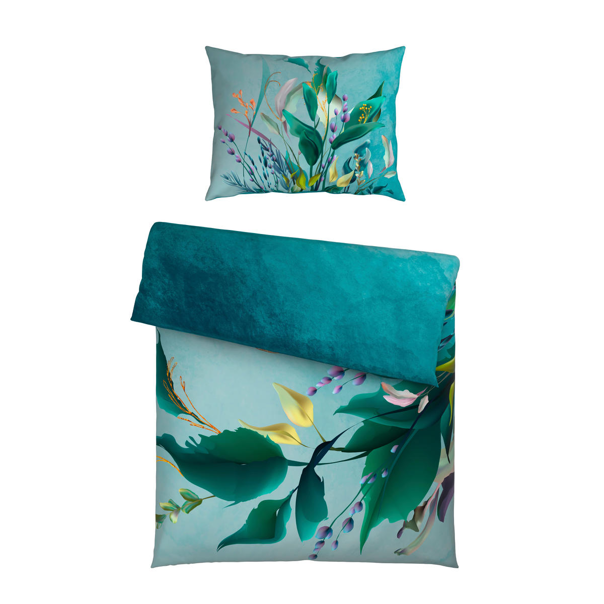 POSTELJINA SA DVA LICA 140/200 cm saten zelena  - zelena, Osnovno, tekstil (140/200cm) - Esposa