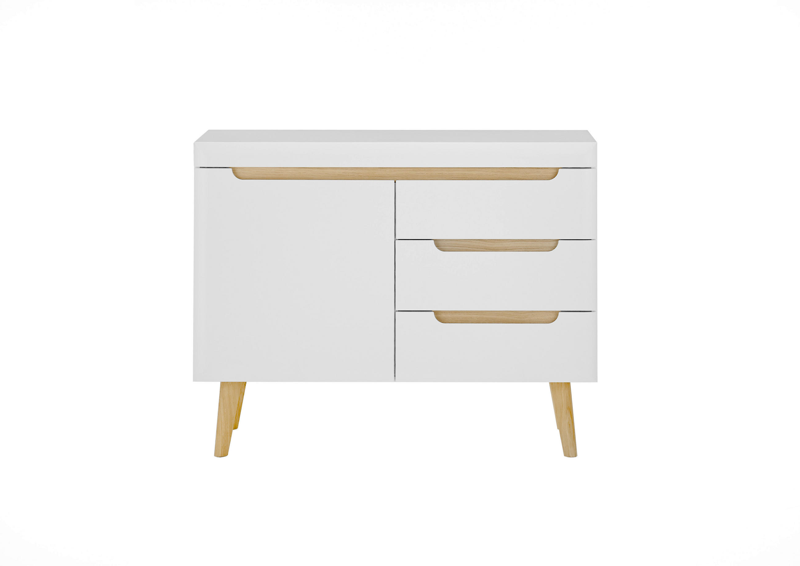 SIDEBOARD  in 107/83/40 cm  - Eichefarben/Weiß, Design, Holzwerkstoff (107/83/40cm) - MID.YOU