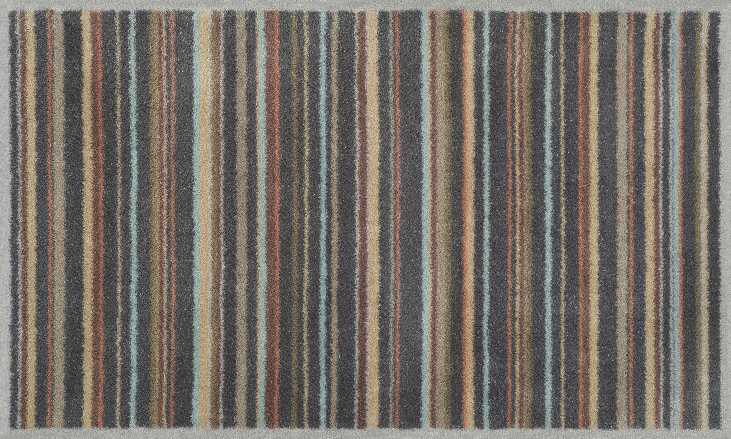 FLACHWEBETEPPICH 75/120 cm Hawthorn Stripe Multicolor  - Multicolor, Design, Kunststoff/Textil (75/120cm) - wash+dry