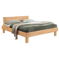 BETT 200/200 cm,  in Eiche Bianco,  - Eiche Bianco/Eichefarben, Natur, Holz (200/200cm) - Hasena