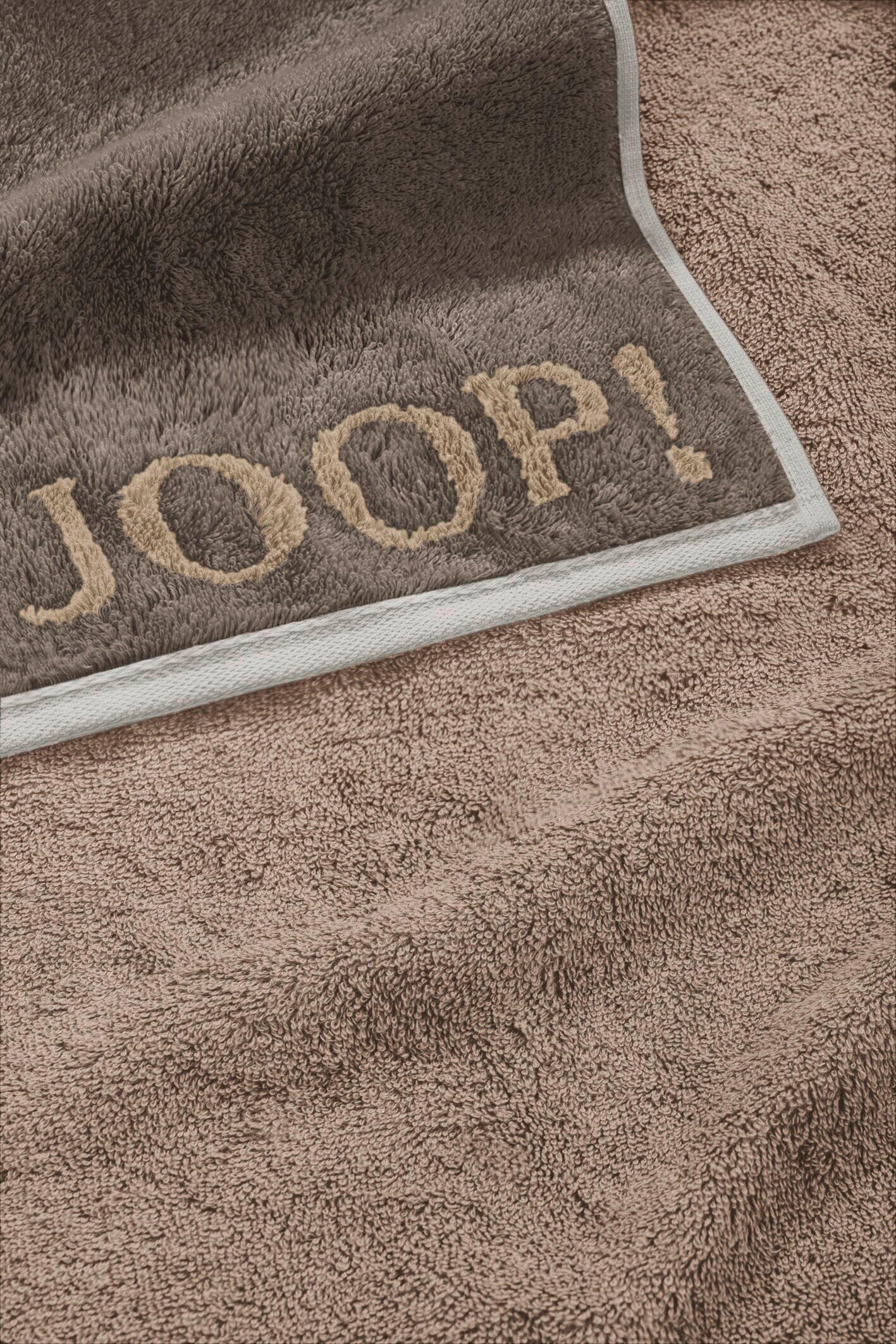 DUSCHTUCH Contour Doubleface 80/150 cm  - Taupe/Dunkelgrau, Basics, Textil (80/150cm) - Joop!