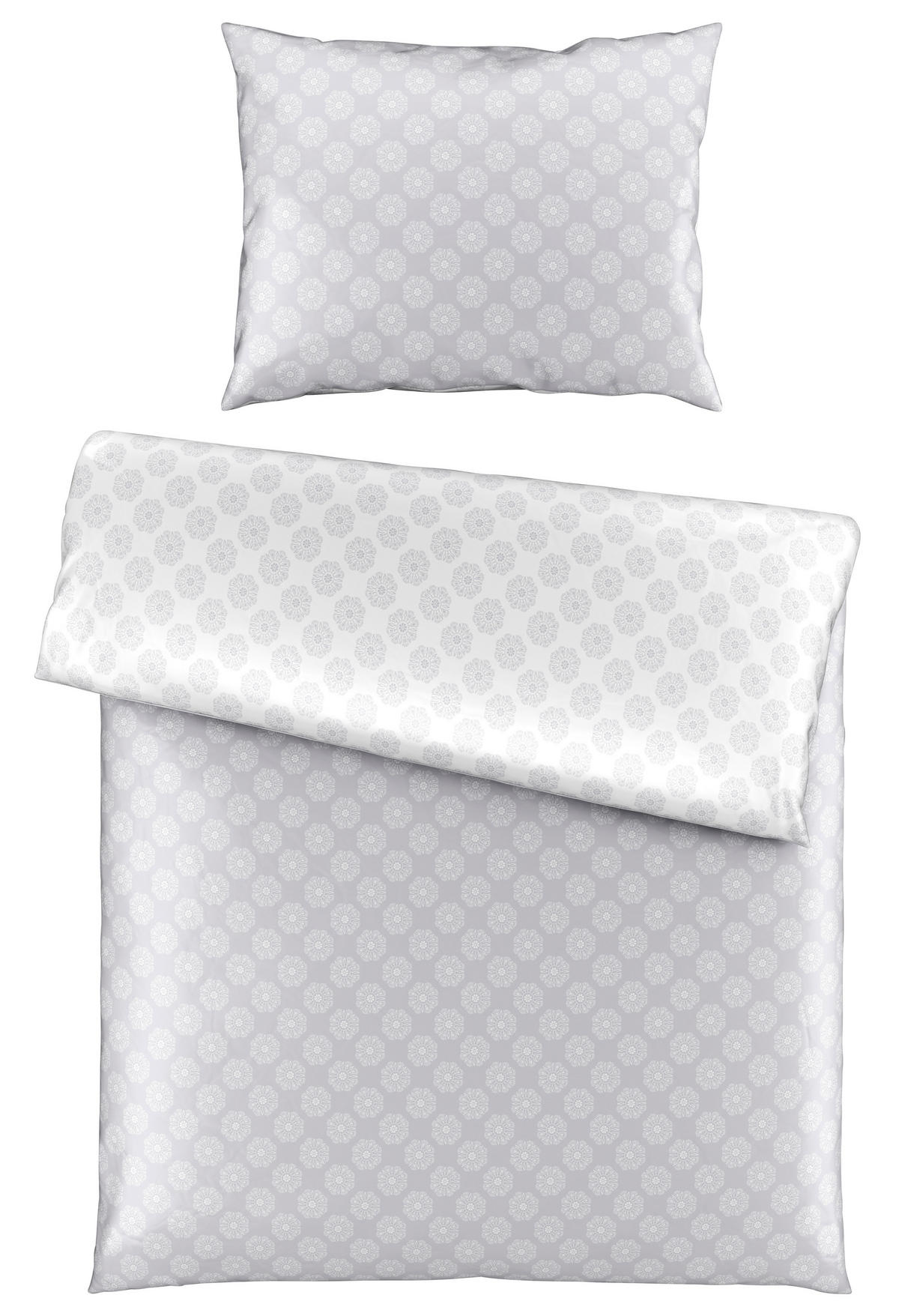 KÉTOLDALAS ÁGYNEMŰHUZAT 140/200 cm  - világosszürke, Konventionell, textil (140/200cm) - Esposa