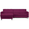 ECKSOFA in Webstoff Lila  - Lila/Schwarz, Design, Kunststoff/Textil (165/257cm) - Xora