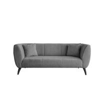 3-SITZER-SOFA Bouclé Anthrazit  - Anthrazit/Schwarz, MODERN, Holz/Textil (208/83/88cm) - MID.YOU