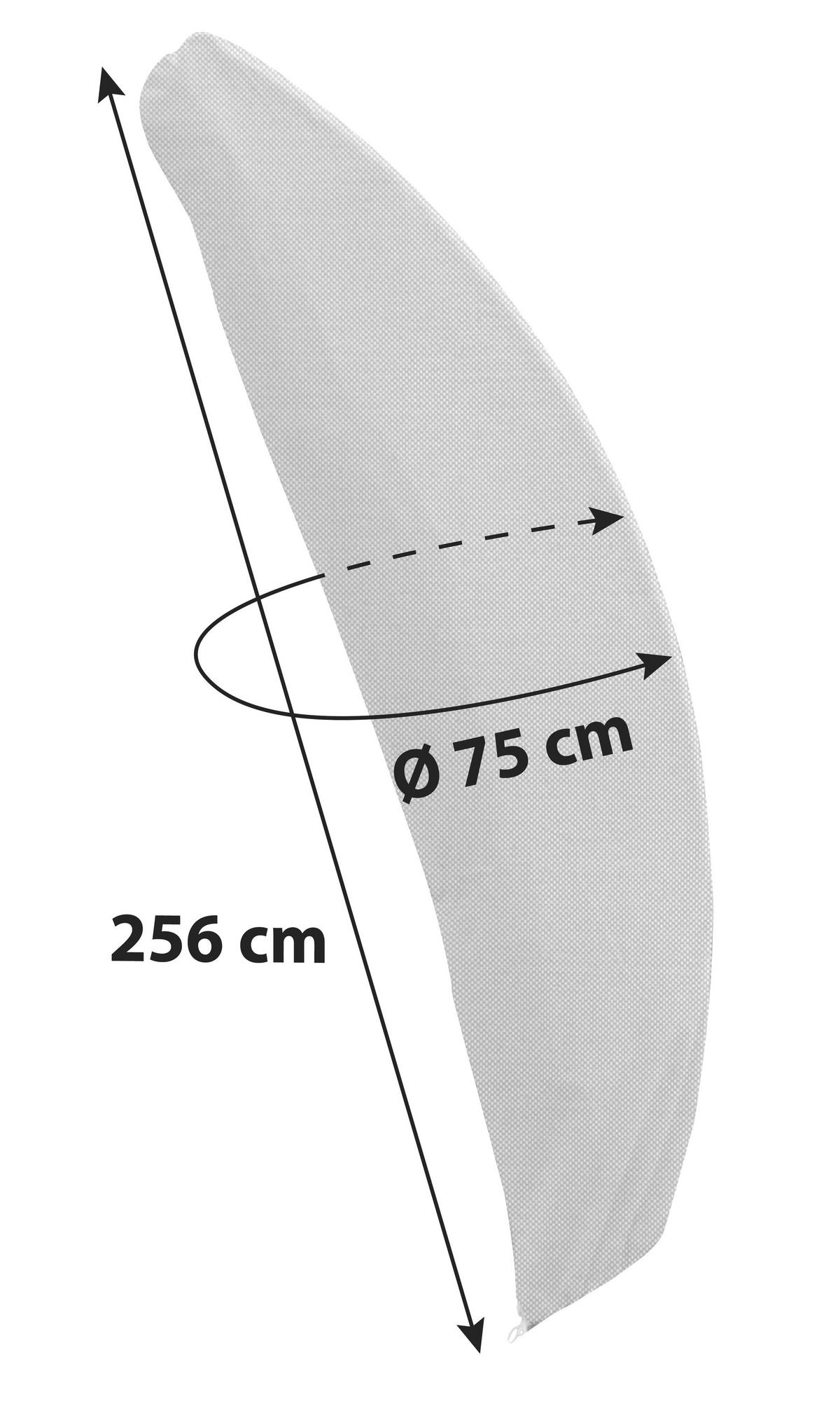 SCHIRMHÜLLE - Taupe, KONVENTIONELL, Textil (75/256cm) - Ambia Garden