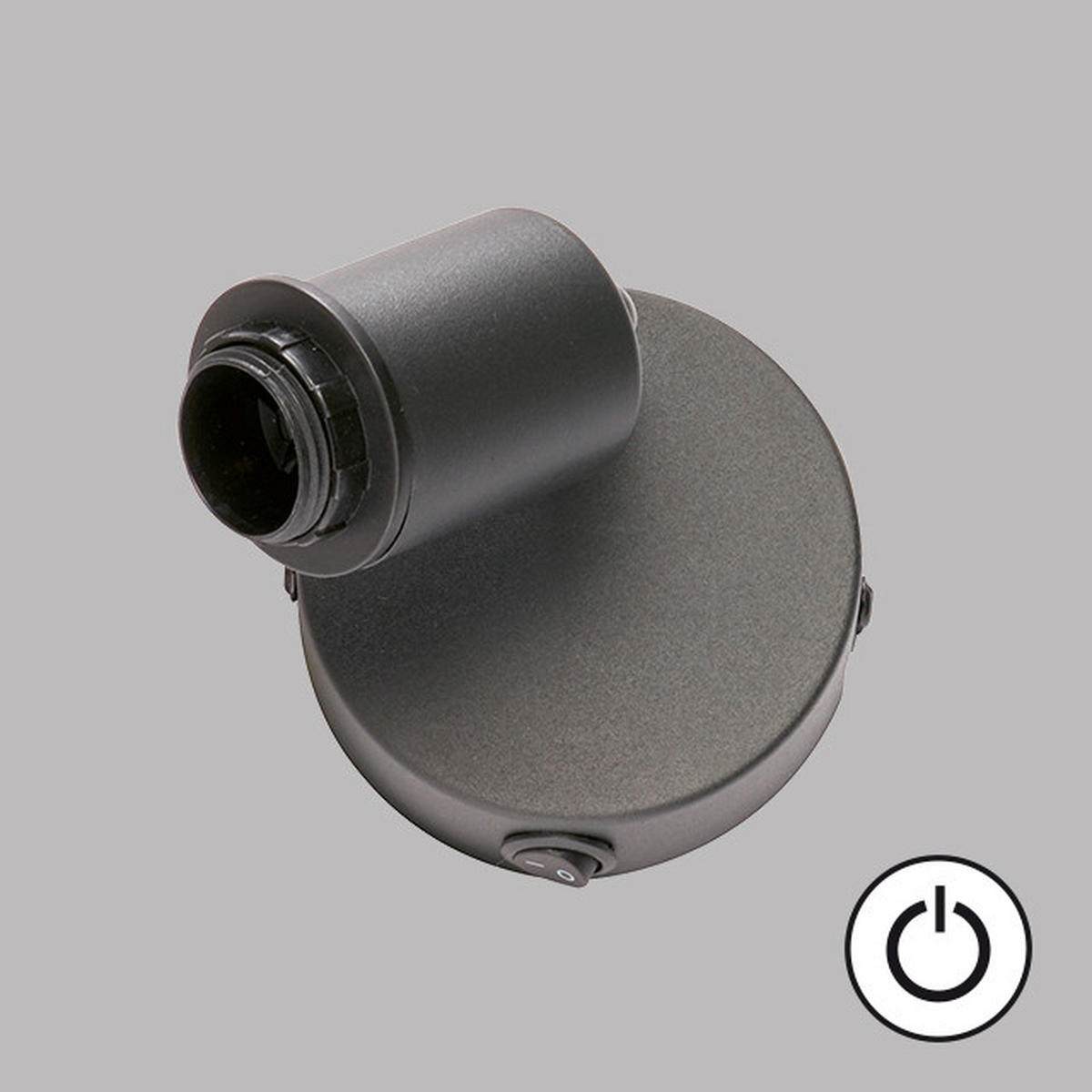 WANDLEUCHTE - Schwarz, Basics, Metall (11cm) - Fischer & Honsel