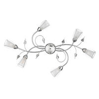 DECKENLEUCHTE 4716 LILIANA 90/50/20 cm  - Cognac, Basics, Glas/Metall (90/50/20cm)