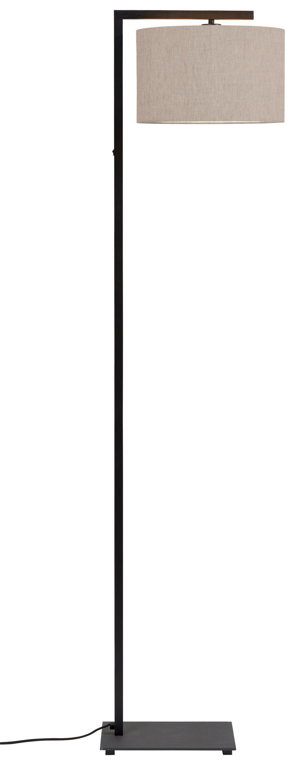 STEHLEUCHTE - Beige/Schwarz, Basics, Textil/Metall (35/160cm) - It's about Romi