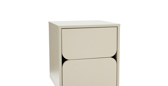 NACHTKÄSTCHEN 40/60/40 cm  in Seidengrau  - Seidengrau, Design, Holzwerkstoff/Metall (40/60/40cm) - Xora