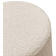 POUF in Beige Textil, Holzwerkstoff Beige  - Beige, Trend, Holzwerkstoff/Textil (35/35cm) - Novel