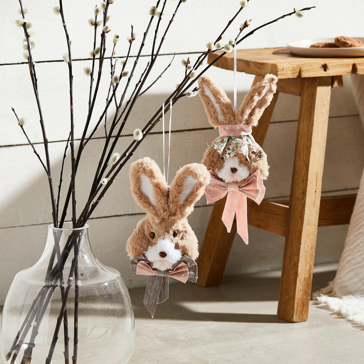 OSTERHASE   - Braun, KONVENTIONELL, Textil (11/25cm)