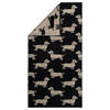 OSUŠKA DO SPRCHY, 80/150 cm, černá, béžová - černá/béžová, Basics, textil (80/150cm) - Cawoe
