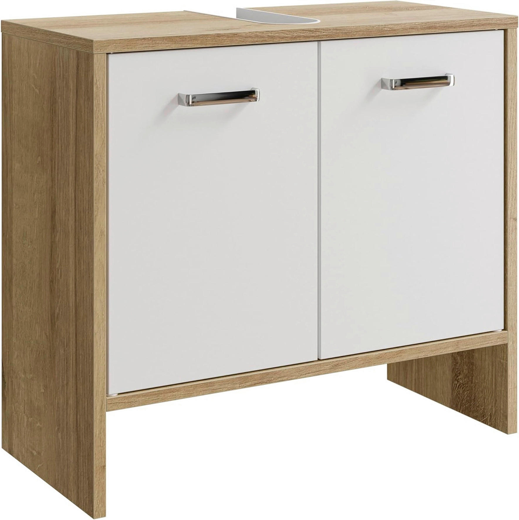 WASCHBECKENUNTERSCHRANK 60,6/54,3/28,4 cm  - Chromfarben/Eichefarben, Basics, Holzwerkstoff (60,6/54,3/28,4cm) - Pelipal