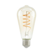 LED-Leuchtmittel E27 - Klar, Trend, Glas (14,2cm)