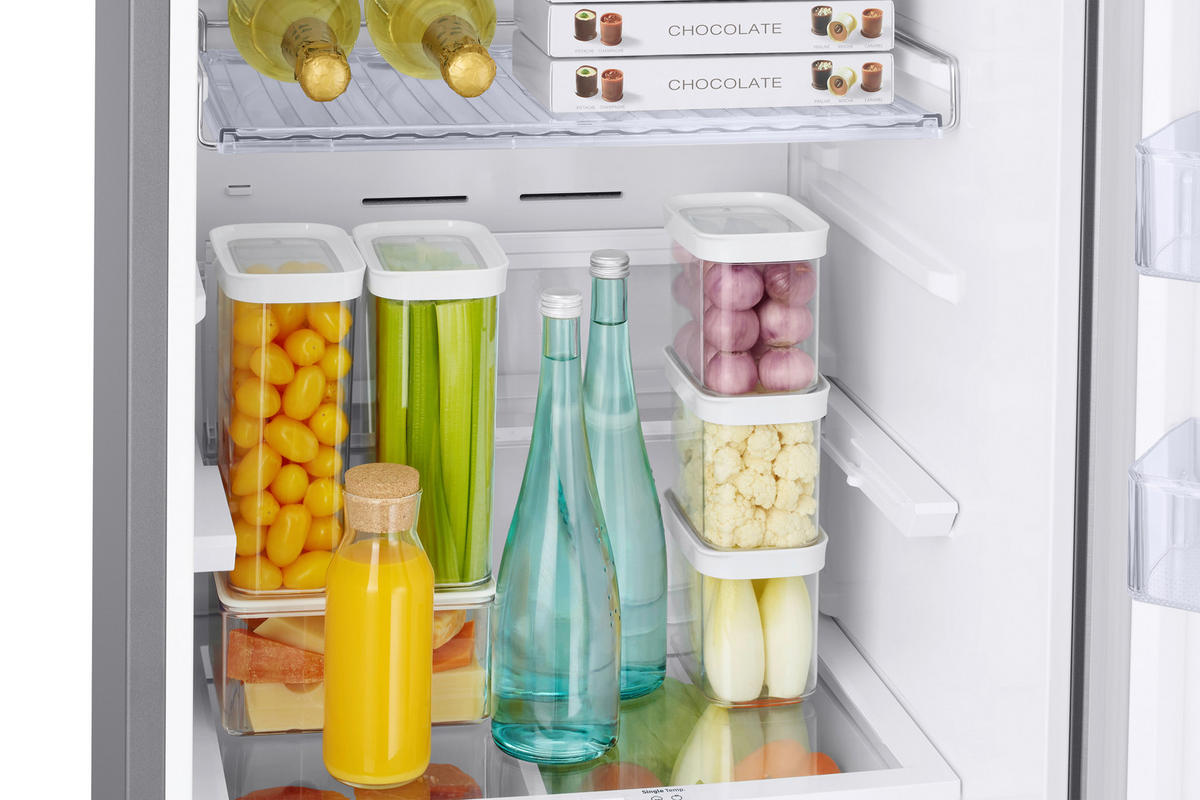 KÜHL-GEFRIER-KOMBINATION RB38C676DSA/EF  - Silberfarben, Basics, Kunststoff/Metall (59,5/203/65,8cm) - Samsung